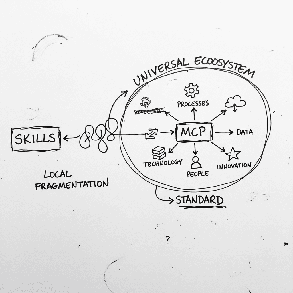 MCP vs. Claude Skills: El estándar frente a la fragmentación local