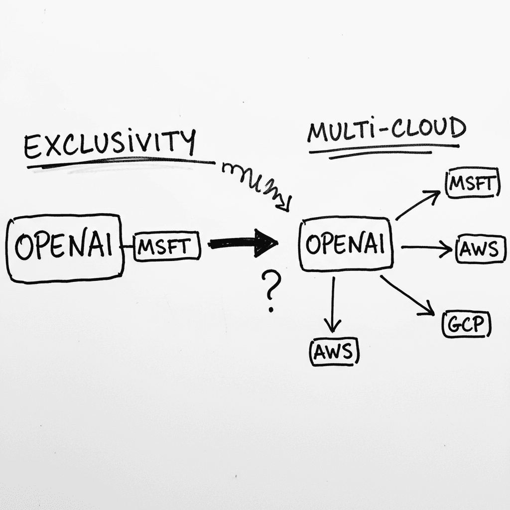 OpenAI termina su exclusividad con Microsoft para diversificar infraestructura