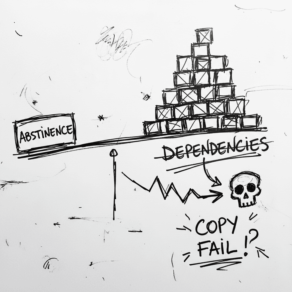 The Linux Kernel ‘Copy Fail’ and the Argument for Software Abstinence